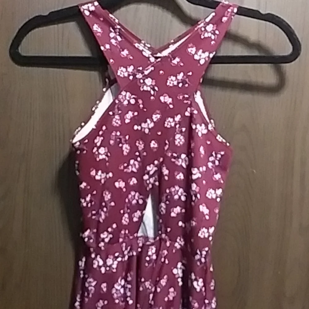 Abercrombie kids floral halter dress